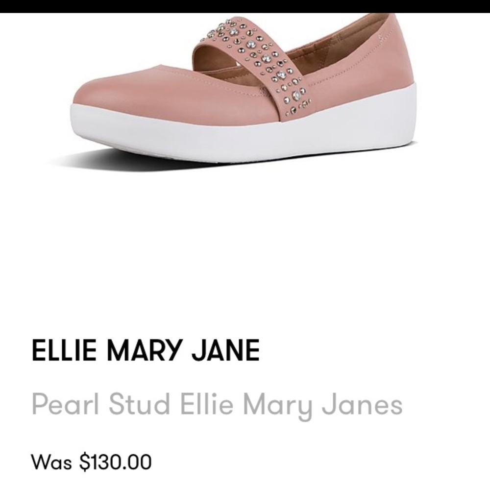 New Fitflop Mary Jane Embellished Rose Valentine Shoes